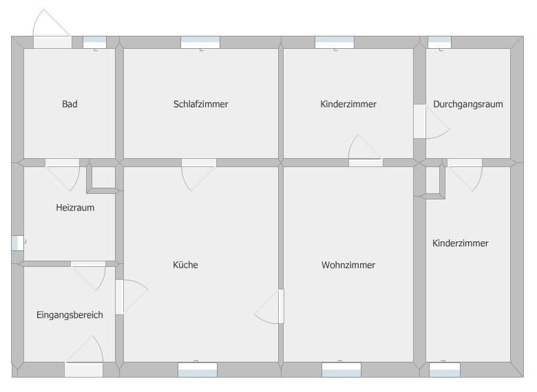 Grundriss Keffenbrink mit Bezeichnung Einfamilienhaus Keffenbrink