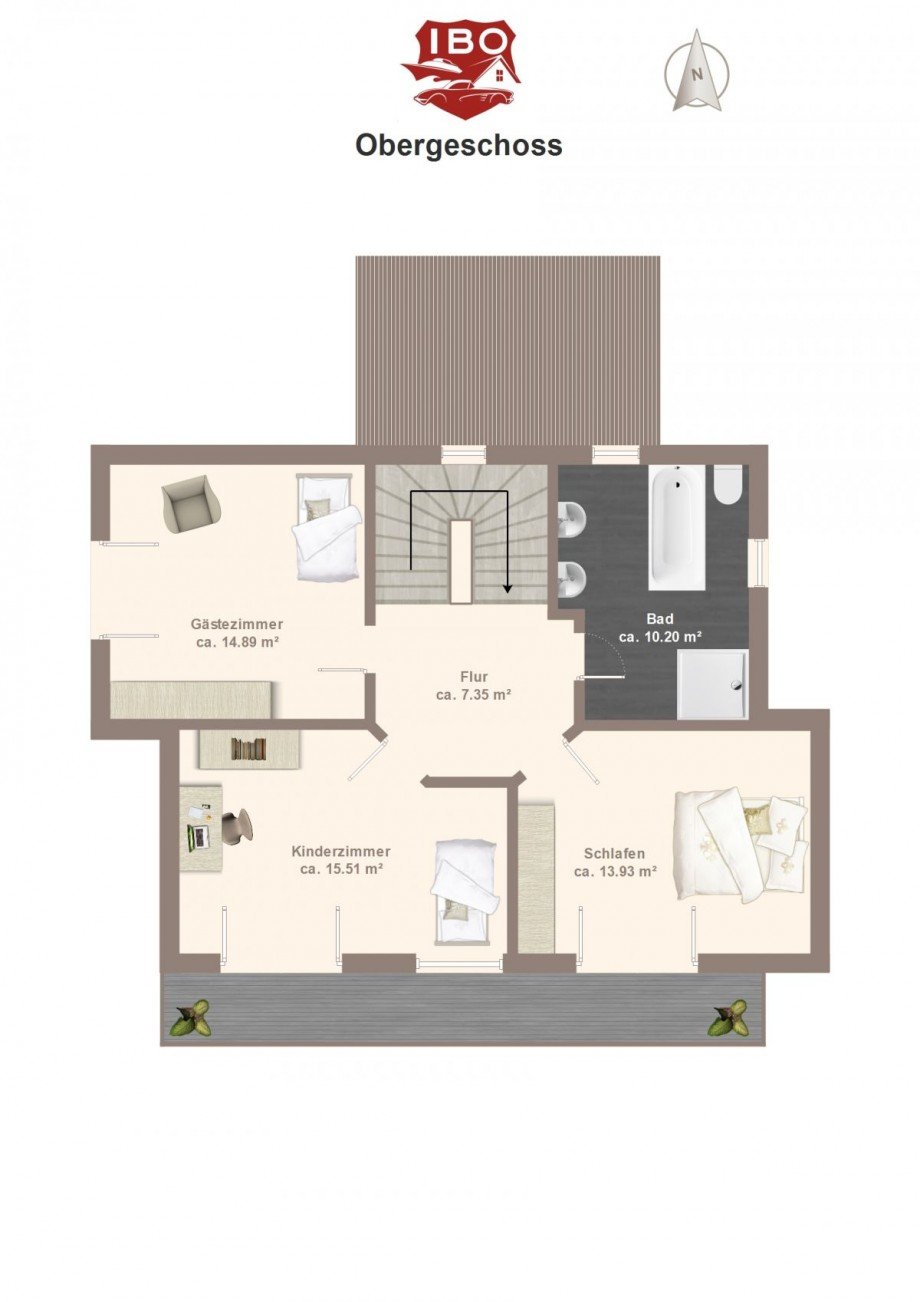 Grundriss OG Haus Graal M�ritz Einfamilienhaus Seeheilbad Graal-M�ritz